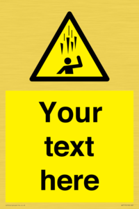 Custom Falling Ice sign